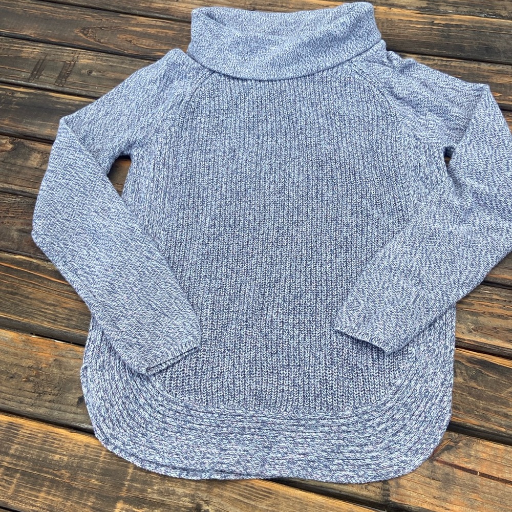 Loft Turtle Neck Cable Knit Sweater, Size Small